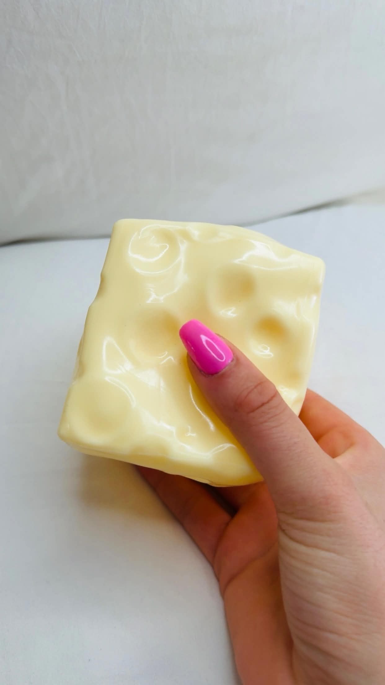 Jumbo Cheese Cube Squishy - Photo 1